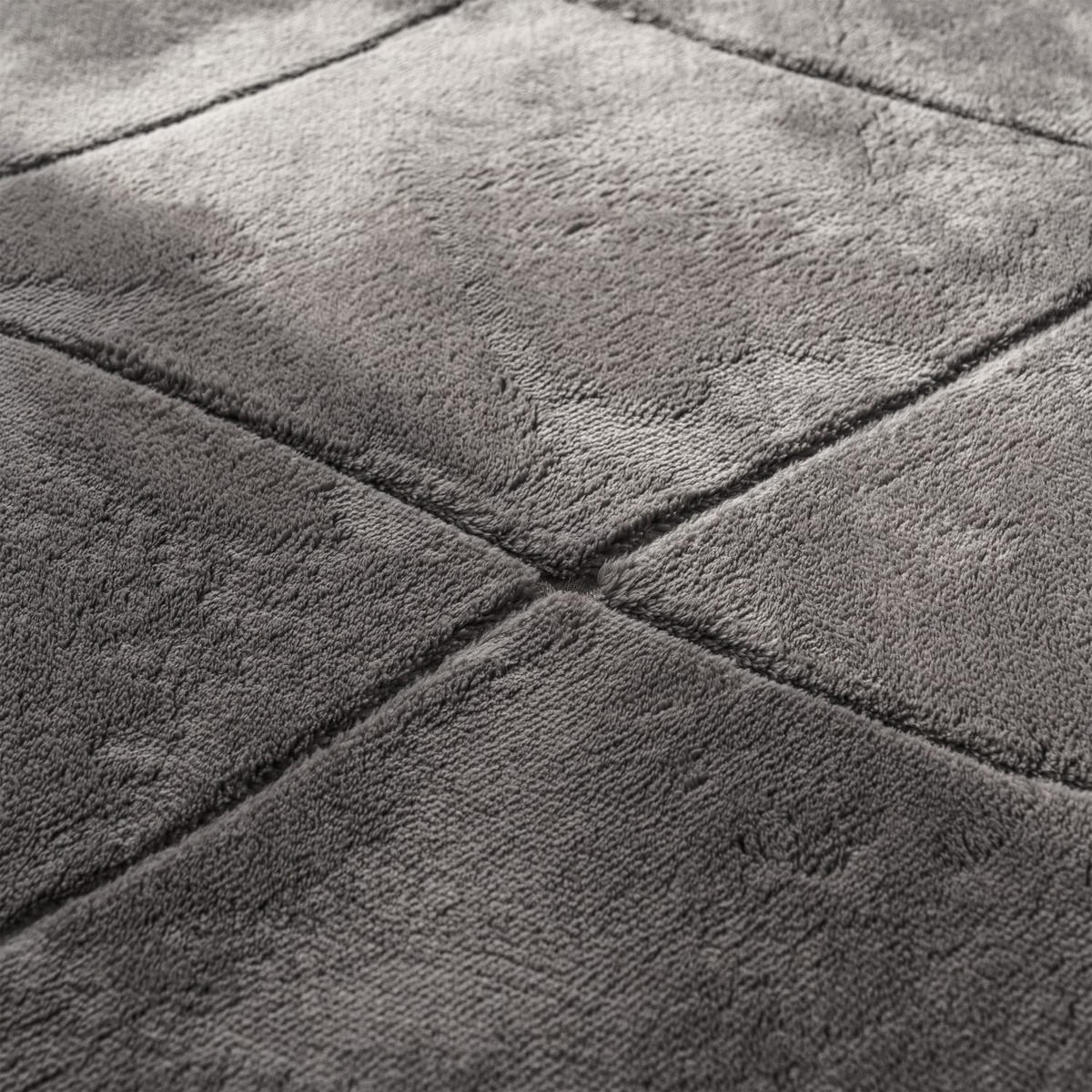 FLACHWEBETEPPICH Skandinavisch Anthrazit 80 x 150 cm - Schieferfarben, Kunststoff (80/150cm) - TT Home