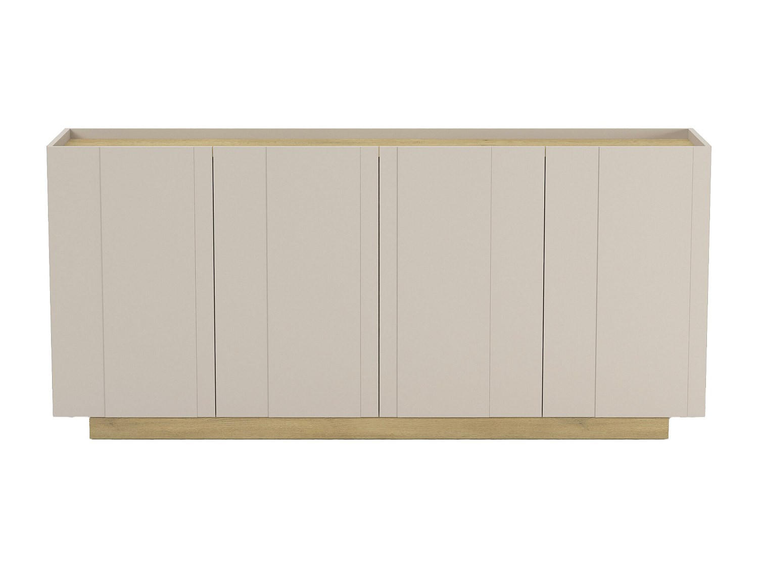 Vente-Unique Sideboard Beige, Natur 180x82x40 cm