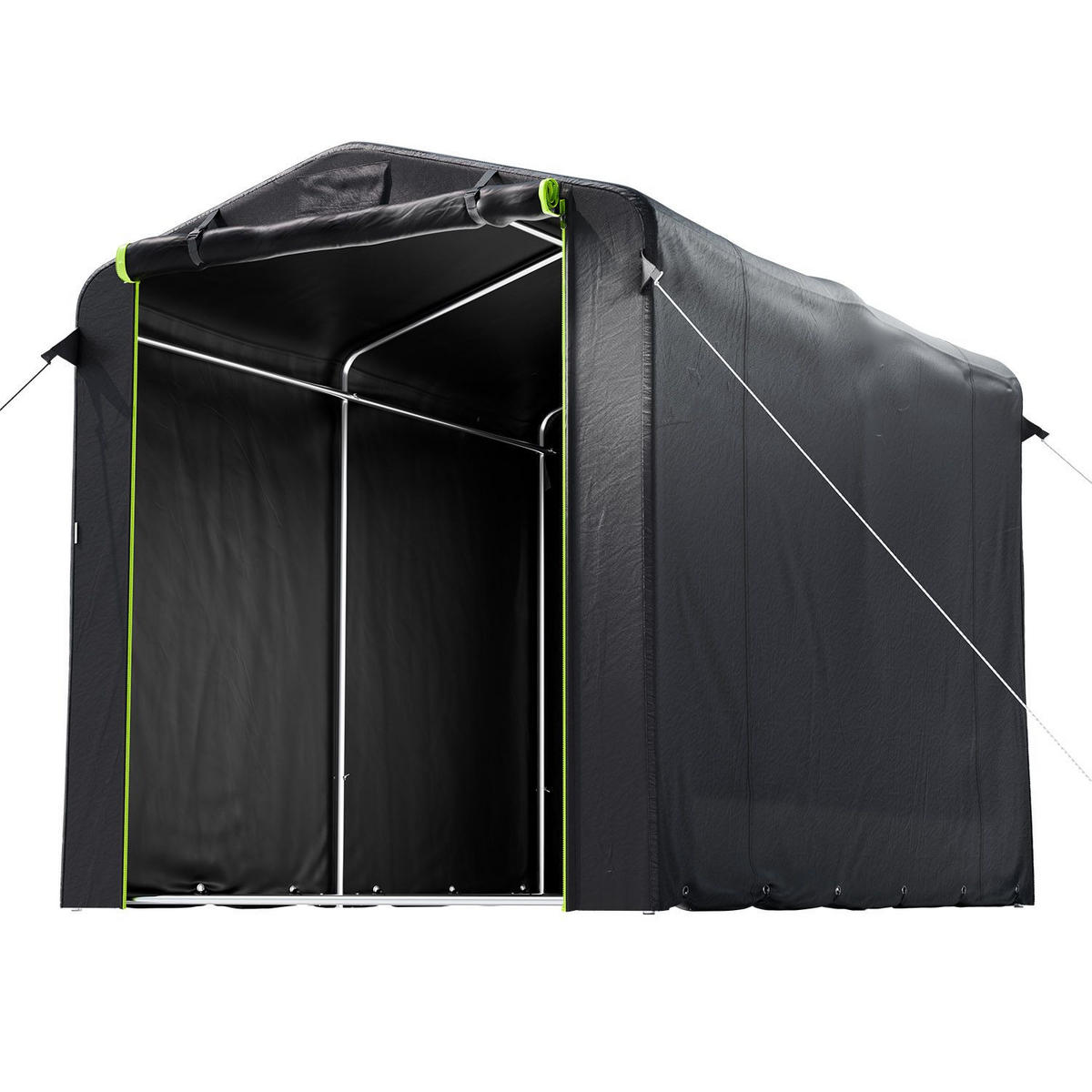 GERÄTEZELT M anthrazit 220/160/175 cm - Anthrazit, Metall (160/175/220cm) - Juskys