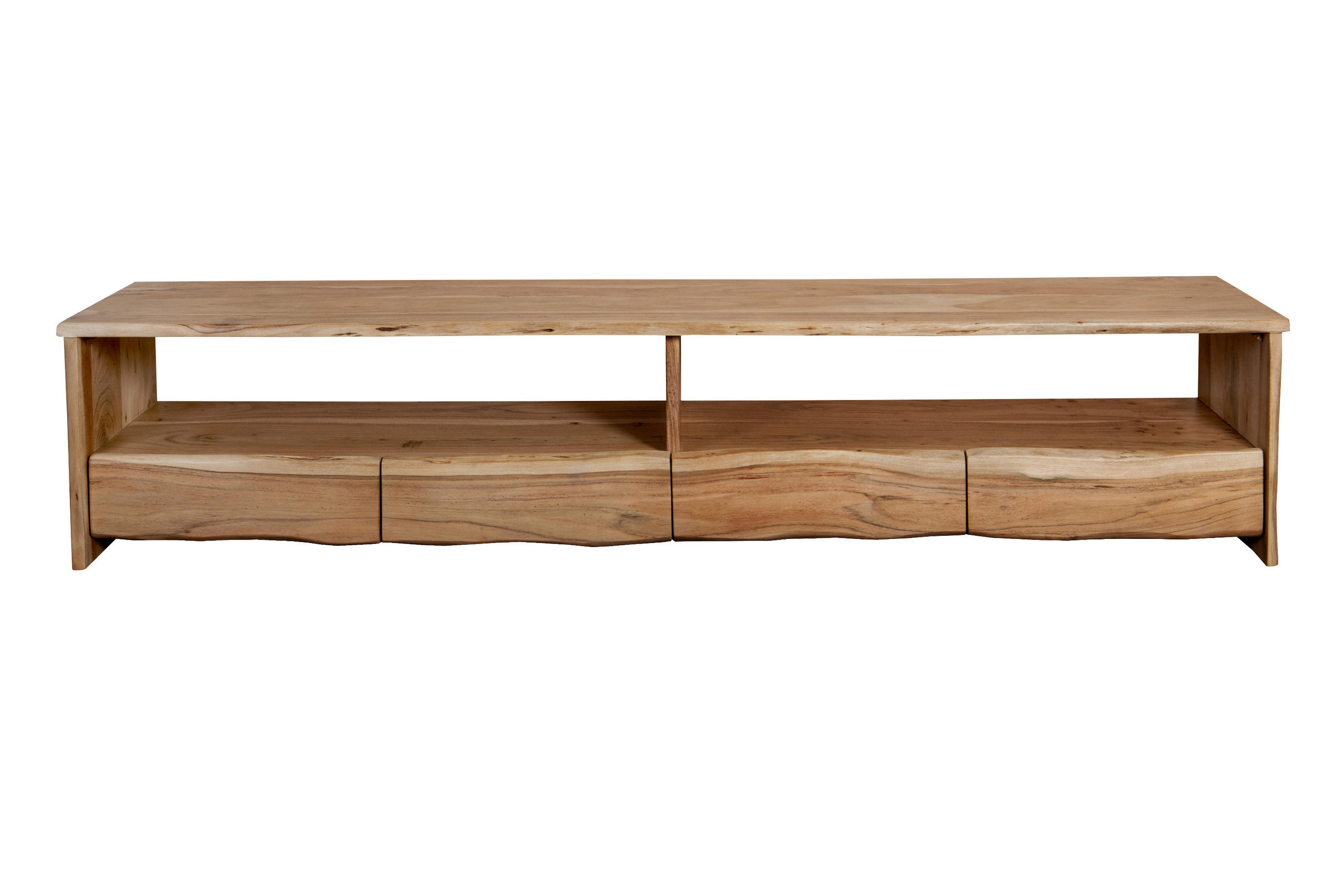 LOWBOARD DAHLIA - Beige/Naturfarben, Akazienholz/Holz (230/50/45cm) - SAM