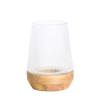 WINDLICHT - Braun - 22/22/30 cm - Braun, Glas (22/30/22cm) - Light & Living
