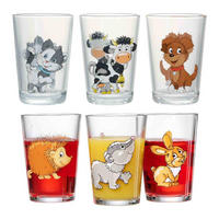 KINDERGLÄSER Hof- und Waldtiere bunt 205 ml 6er Set - Multicolor, Glas (0.205L) - Ritzenhoff Breker