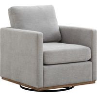 SESSEL 360° drehbar mit Armlehnen, DE-42401, Grau - Grau, Holzwerkstoff (78/88.5/85cm) - ComfortXL