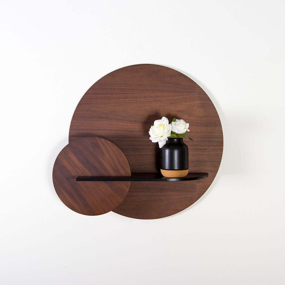 REGAL Alba Fischgrätenmuster - Blau/Walnussfarben, Holz (60/72/17cm) - Woodendot