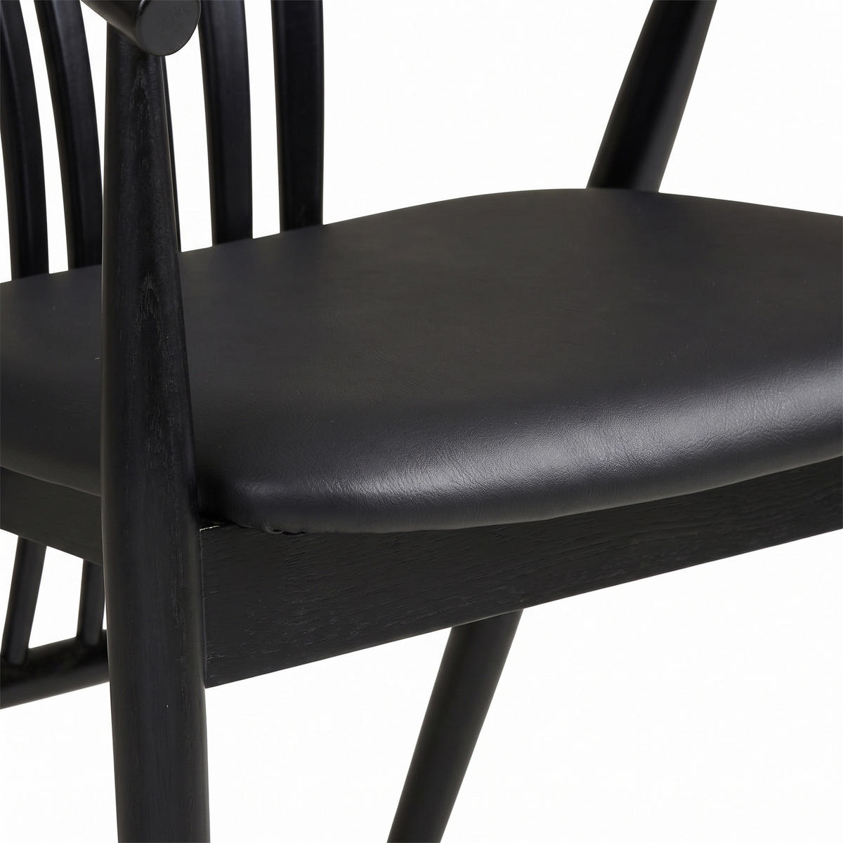MATSTOL Asti 54 x 57 x 78 cm – svart - Svart, Bokträ/Trä (54/78/57cm) - ebuy24