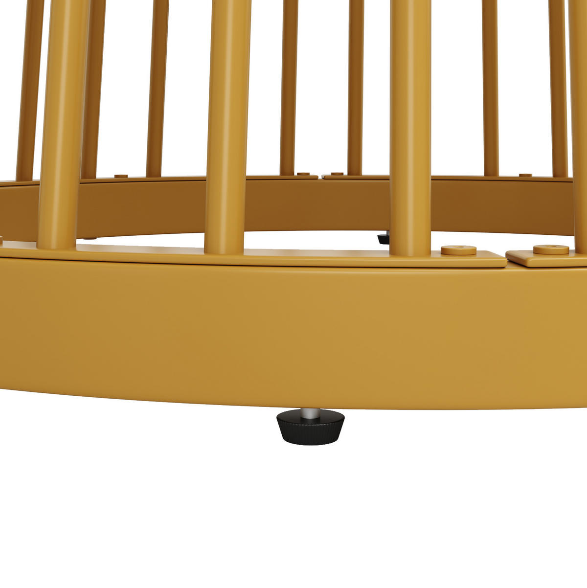 ESSTISCH 80/76/80 cm Weiß/Goldfarben aus MDF und Metall mit verstellbaren Füßen - Goldfarben, Holzwerkstoff (80/80/76cm) - OKMYHOME