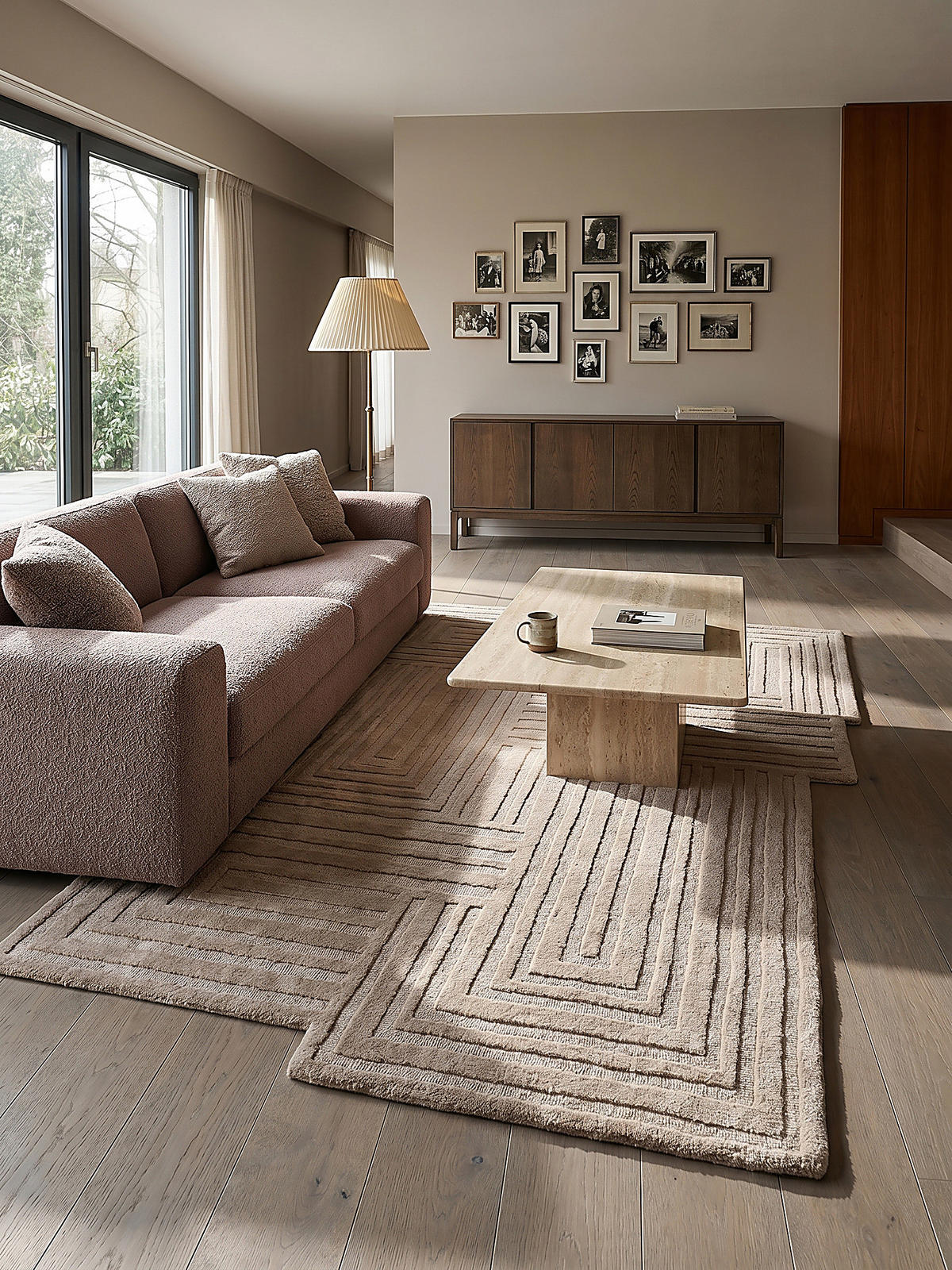 WOLLTEPPICH LEVEN, geometrisch, Natur, 160 x 230 cm - Beige, Textil (230/160cm) - KADIMA DESIGN