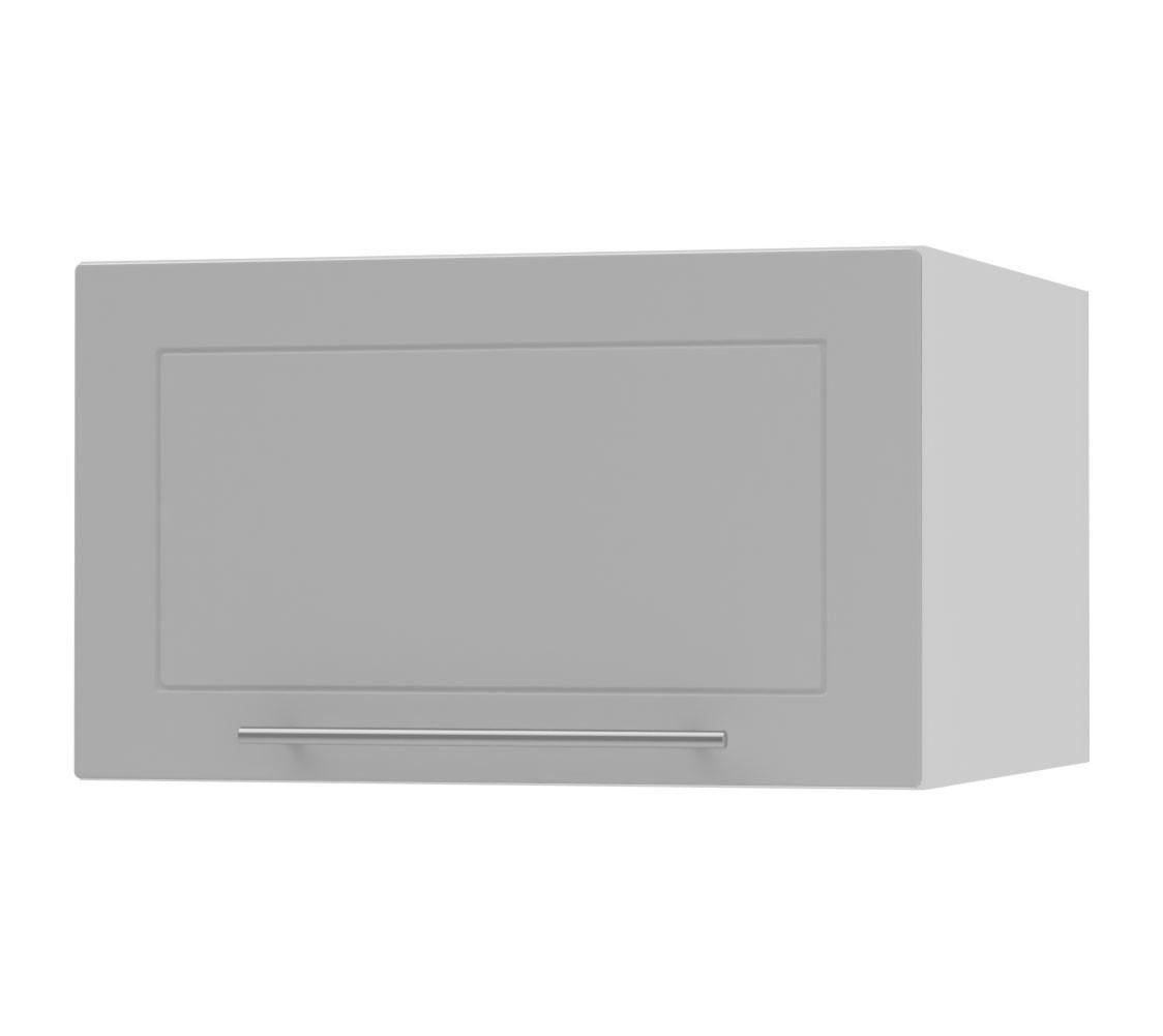 KLAPPHÄNGESCHRANK Kvantum W6B/60 Dust Grey Matt / Weiß Matt 60 / 59 / 36cm - Weiß/Grau, Holz/Holzwerkstoff (60/36/59cm) - Feldmann-Wohnen