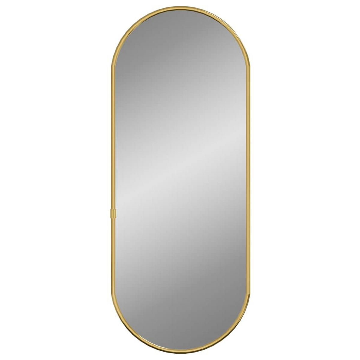WANDSPIEGEL Golden 60x25 cm Oval - Goldfarben, Glas (25/60/1cm) - furnicato