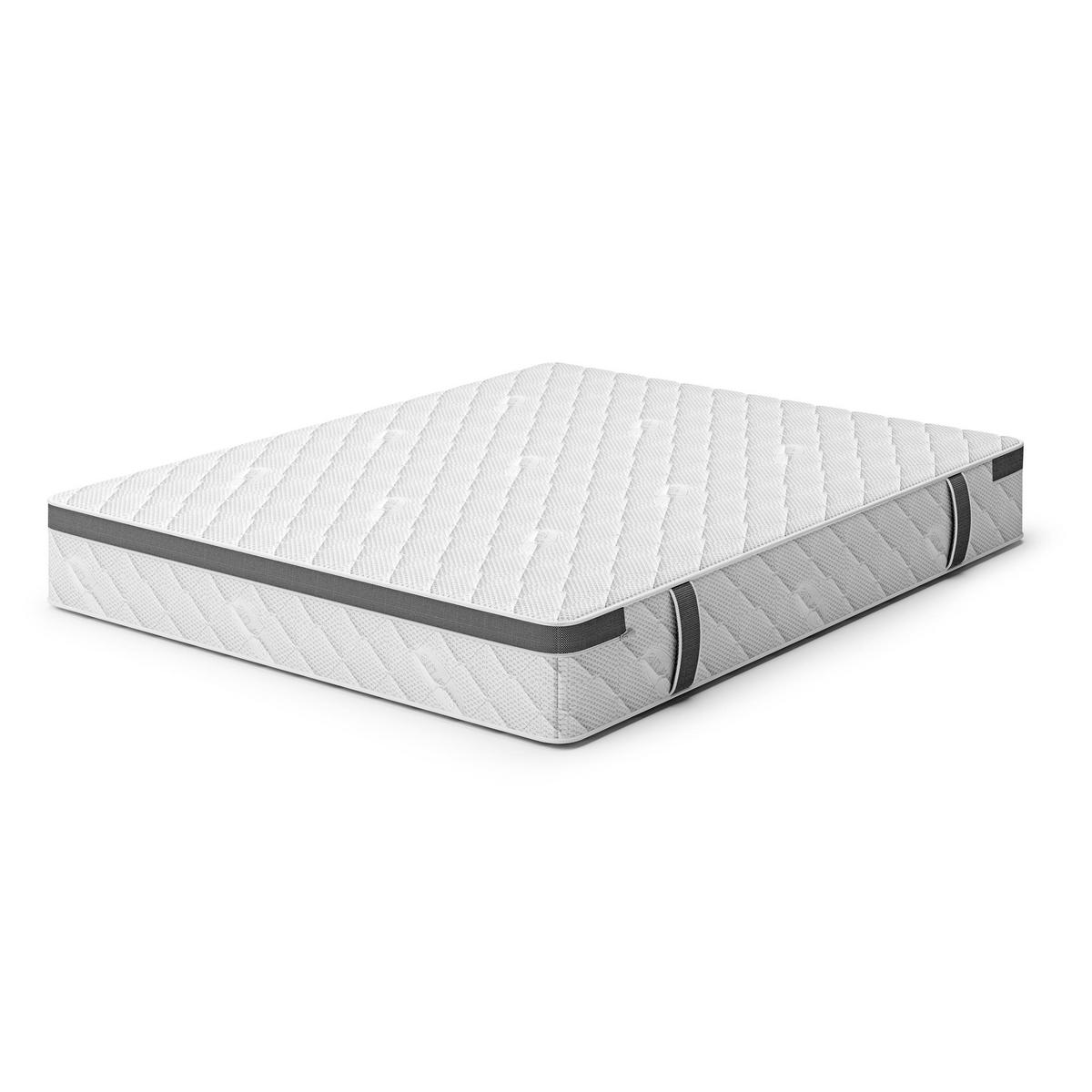 WENDEMATRATZE Mediro Flex 25 cm,7-Zone, mit Visco-Schaum, H3/H4, 140x200 - Weiß, Kunststoff (140/200cm) - Beautysofa