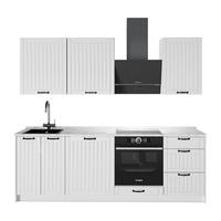 KUCHYNKA Fame-Line, Biely vidiecky dom/biely, 230 cm, AP Marble - biela, kompozitné drevo (230/82/60cm) - Vicco
