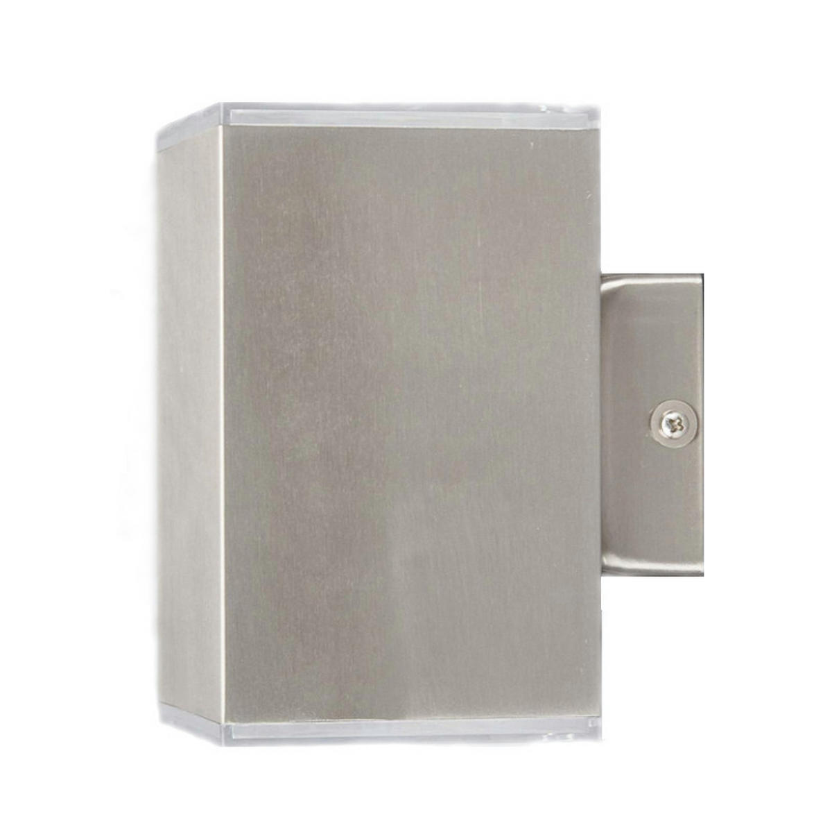 LED-AUSSENWANDLEUCHTE - beidseitig leuchtende Edelstahl-Lampe mit modernem Design für Außenfassaden - Weiß, Metall (11.2/9/8cm) - Northpoint