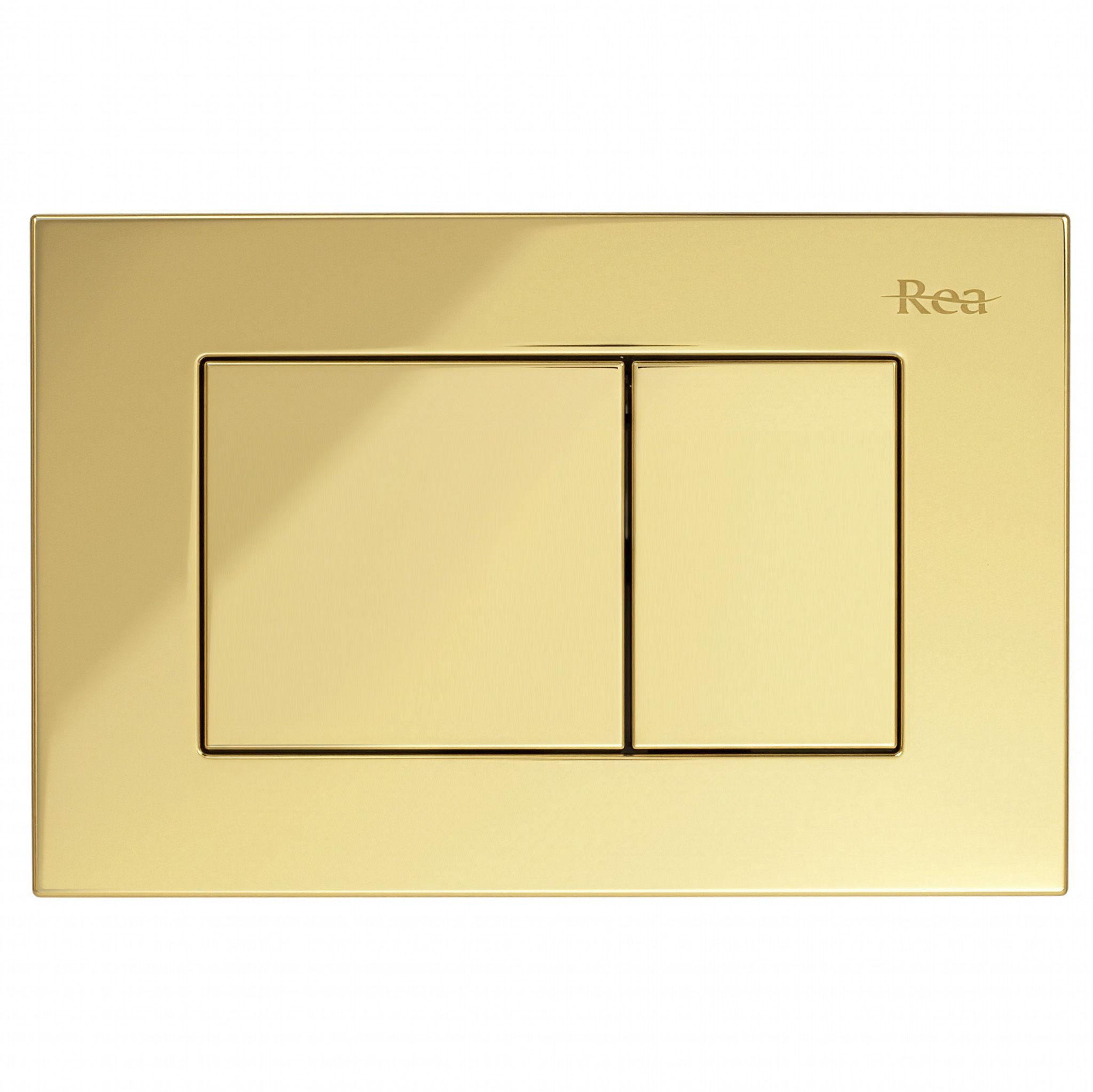 REA Drückplatte Gold 24.5x16.5x4 cm