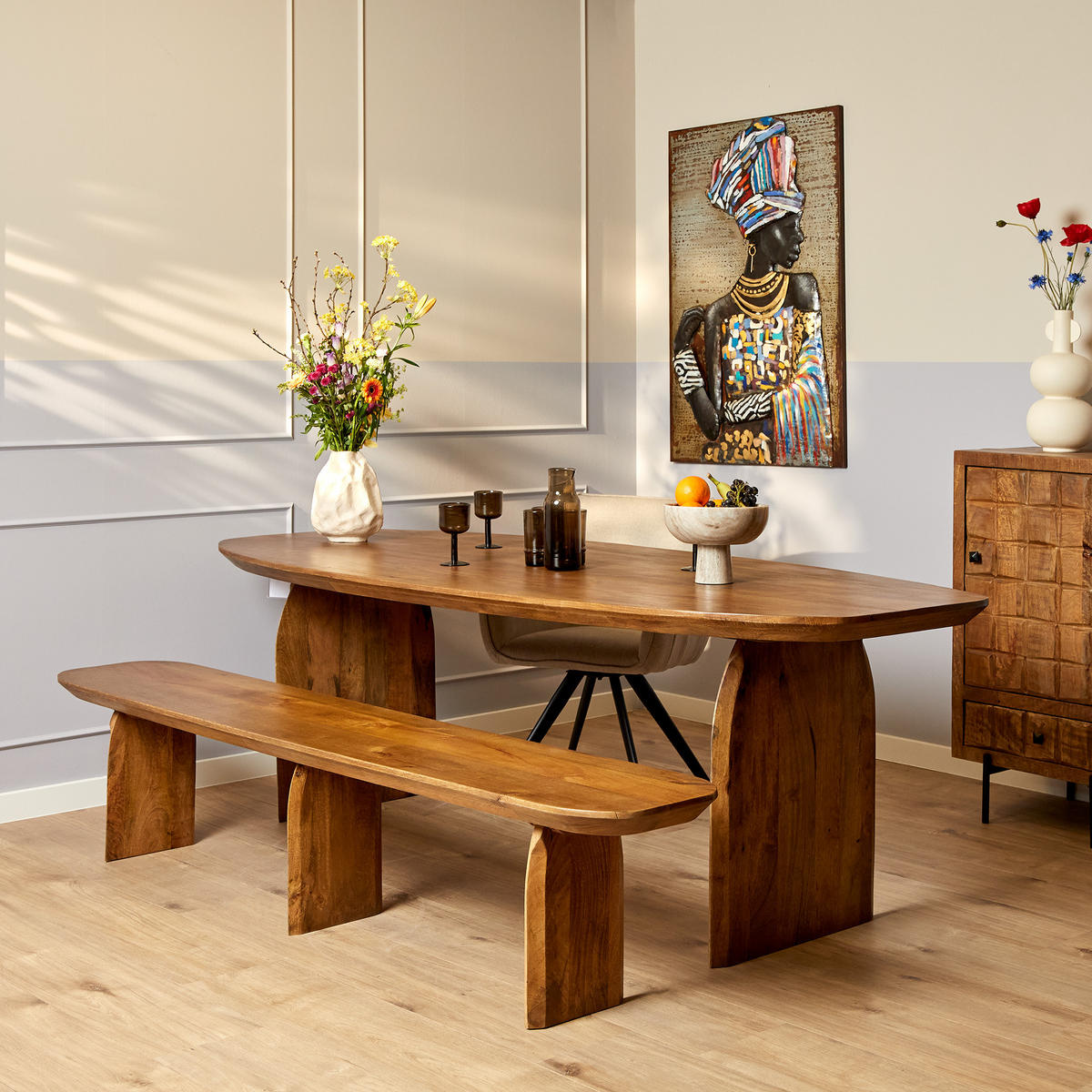 ESSTISCH Tense Braun 100/300/76 cm - Braun, Holz (100/300/76cm) - Starfurn