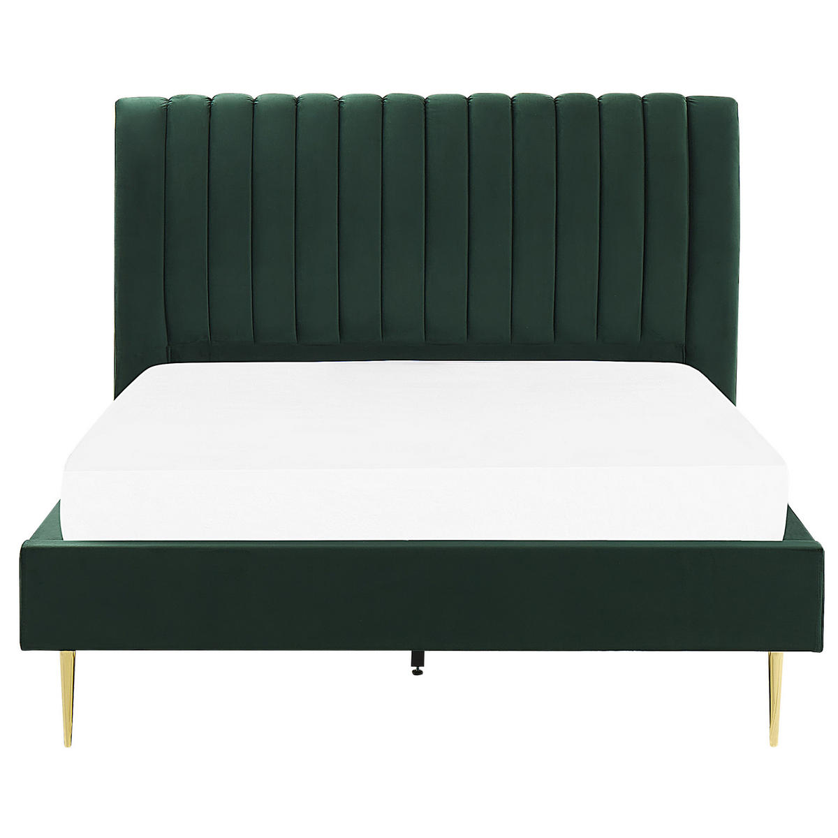 KÁRPITOZOTT ÁGY 140/200cm Smaragdzöld Marville - zöld, textil (140/200cm) - Beliani