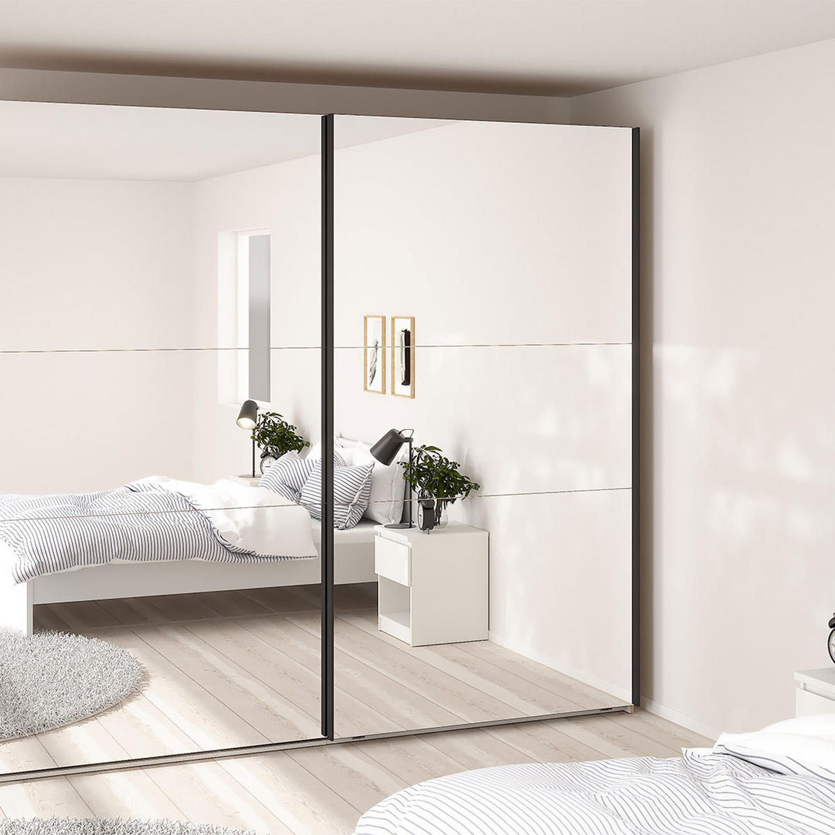 SCHIEBETÜRENSCHRANK, Como, Eiche, Holzwerkstoff, 244 x 67 x 221 cm - Eichefarben, Holzwerkstoff (244/221/67cm) - ebuy24