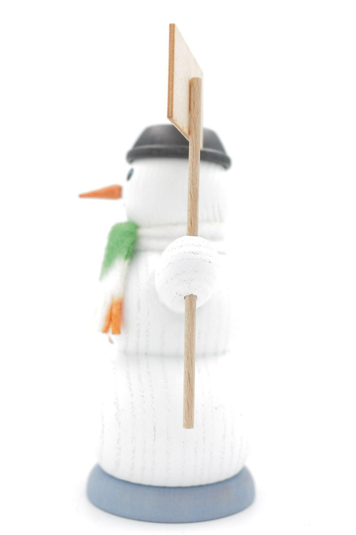 RAUCHFIGUR Schneemann "Vorsicht Glatteis" 13 cm - Multicolor, Holz (6/13/10cm)