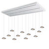LED-HÄNGELEUCHTE Santa Air 12-flammig Weiß - Weiß, Metall (11/11/3.2cm) - s.luce