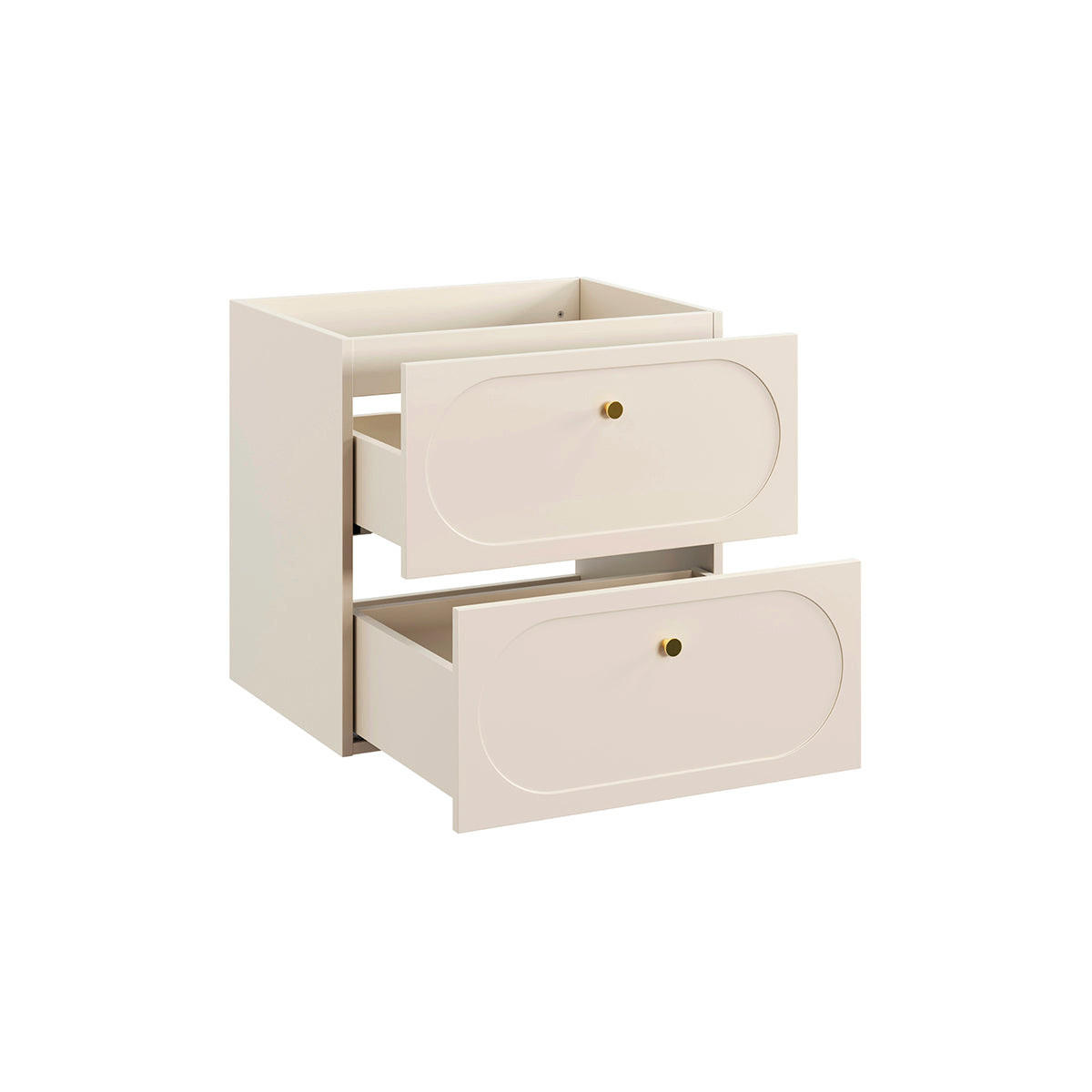 WASCHTISCHUNTERSCHRANK 60.2cm Sanae Sandbeige - Beige, Holzwerkstoff (60.2/57/46cm) - Petits-meubles
