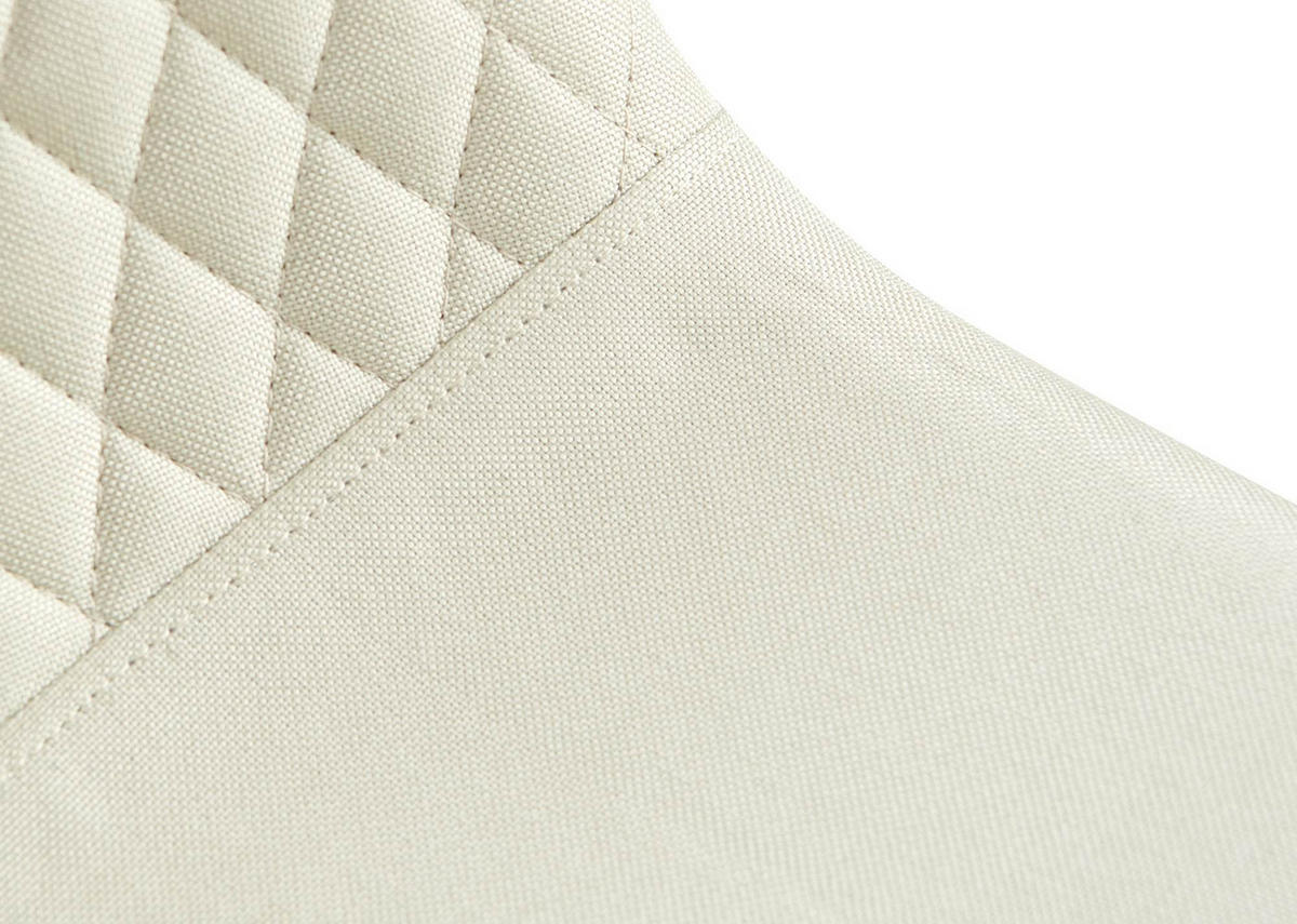 STUHL 4er Set Stoff Creme - Creme/Schwarz, Textil/Metall (44/88/54cm) - CLP