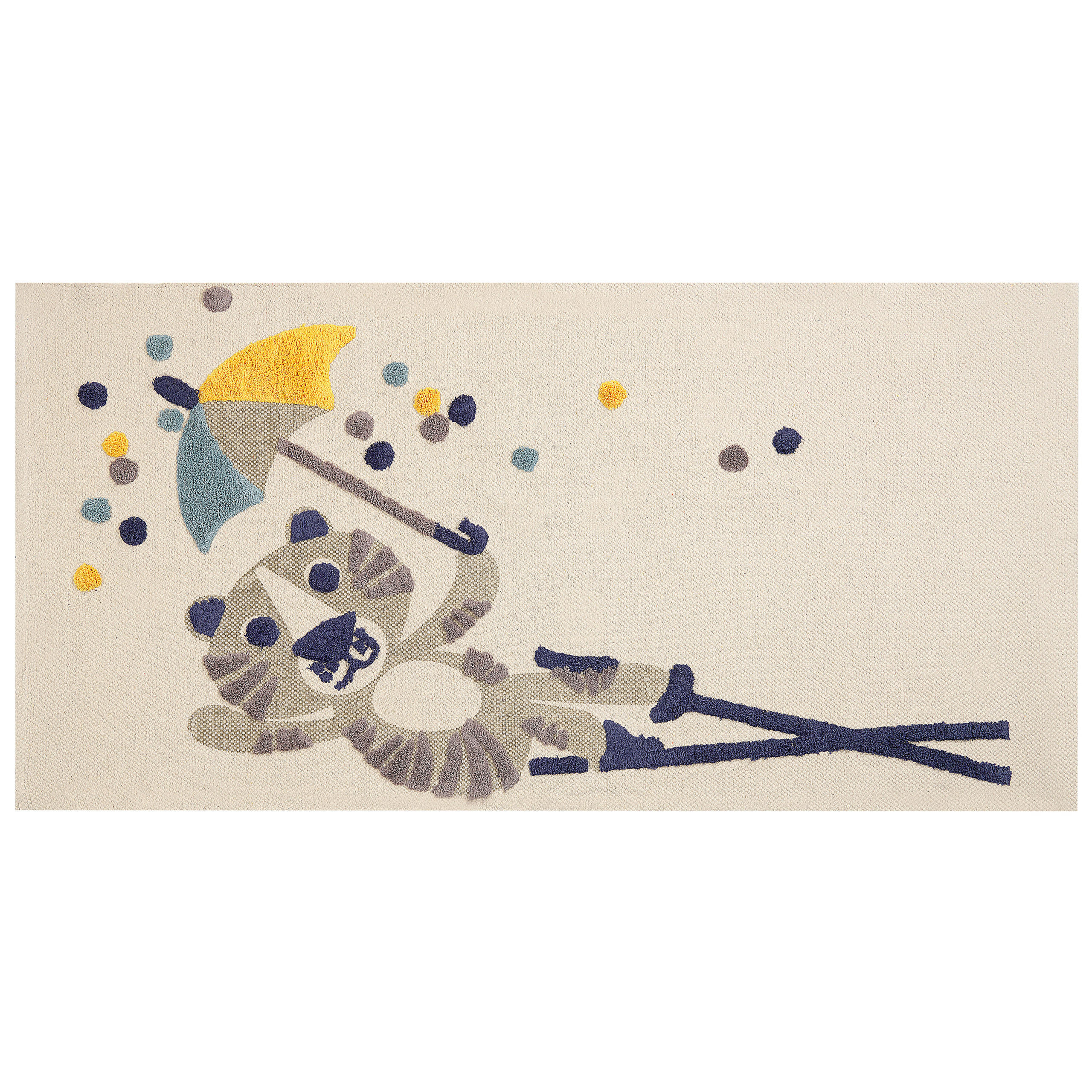 KINDERTEPPICH Singkil 150/80 cm - Beige, Textil (80/150cm) - Beliani