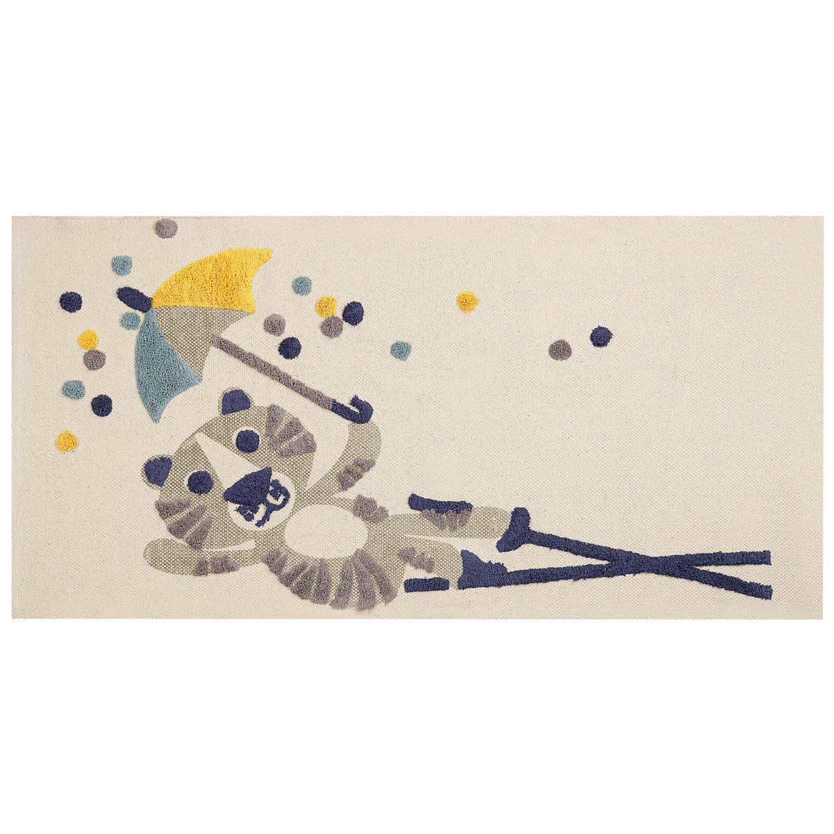 KINDERTEPPICH Singkil 150/80 cm - Beige, Textil (80/150cm) - Beliani