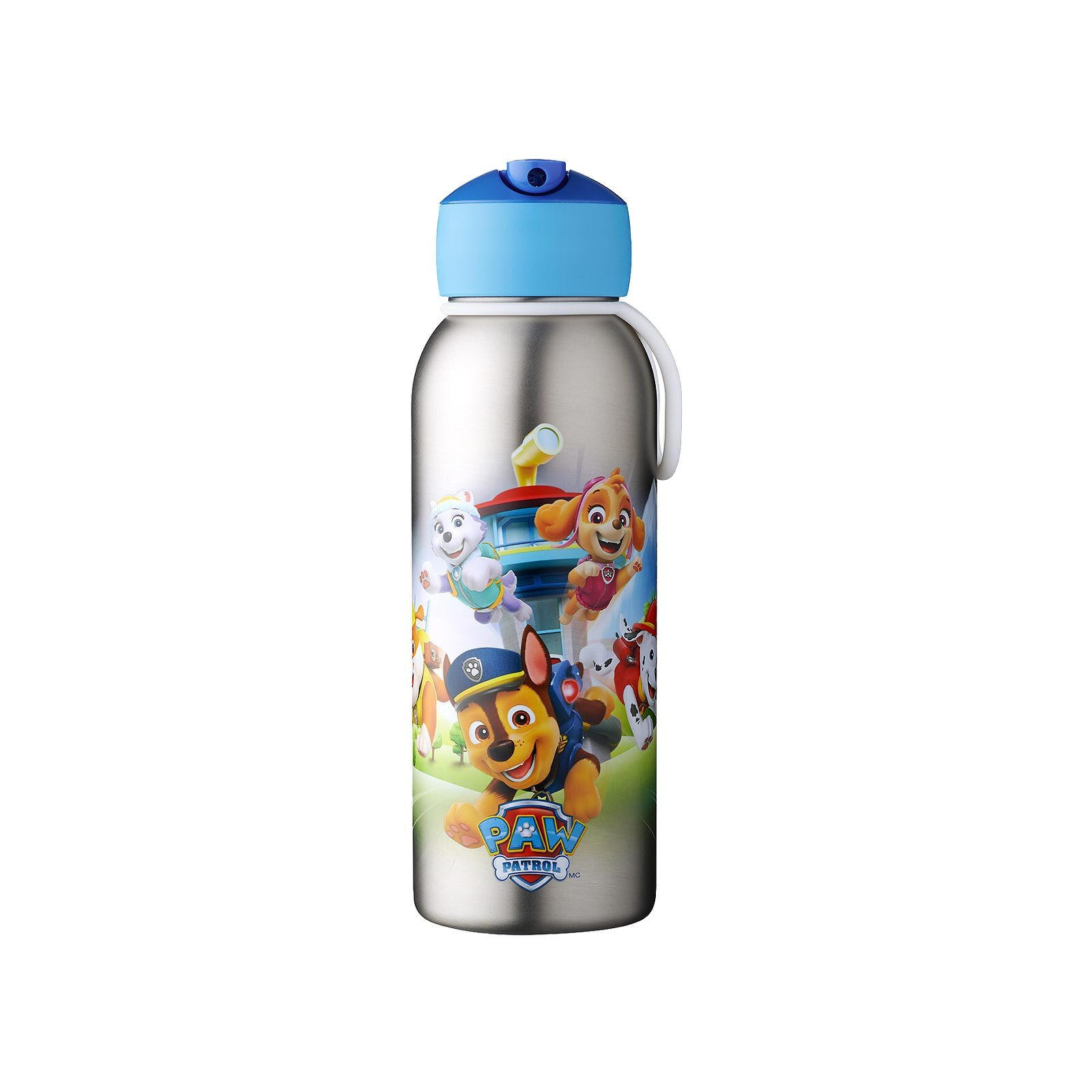 THERMOFLASCHE FLIP-UP Campus Paw Patrol Pups 350 ml - Blau/Hellblau, Metall (0.35L) - Mepal