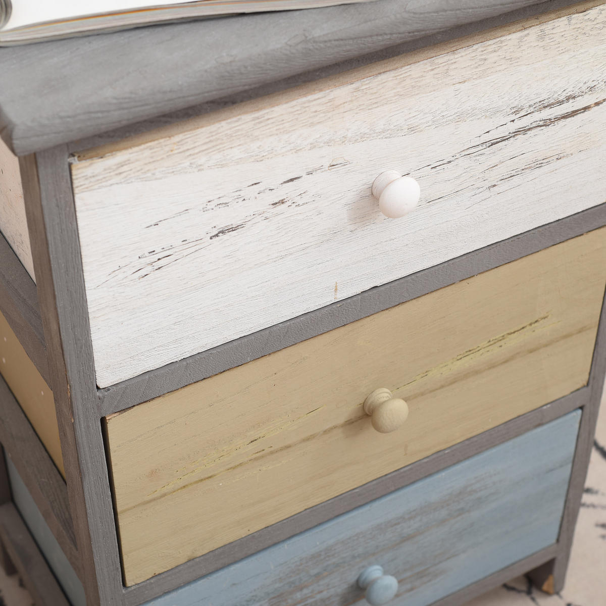 NACHTTISCH Grau 29/40/56 cm - Grau, Holz (29/56/40cm) - Mobili Rebecca