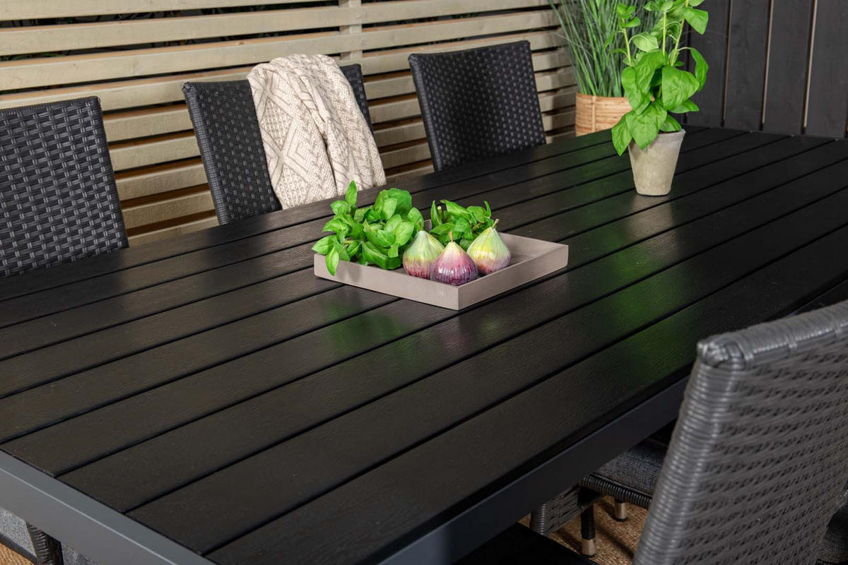 GARTENSET schwarz - Schwarz, Holzwerkstoff - ebuy24