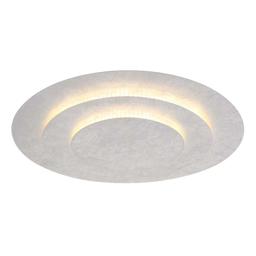 LED DECKENLEUCHTE Metall Silberfarben - Silberfarben, Metall (49/49/7.5cm) - Globo Lighting