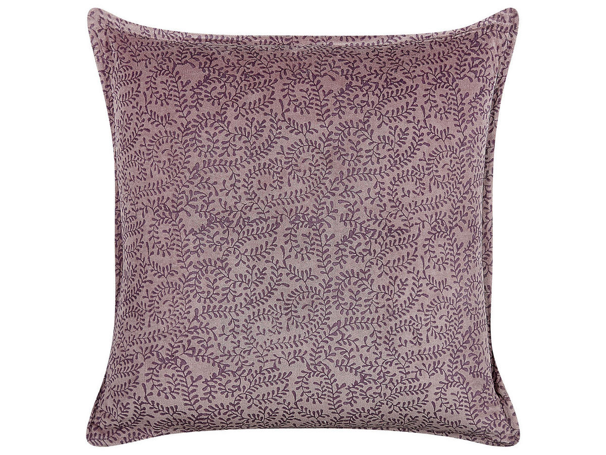 DEKOKISSEN 2er-Set Rosa 45/45 cm Kalmia - Pink, Textil (45/45cm) - Beliani