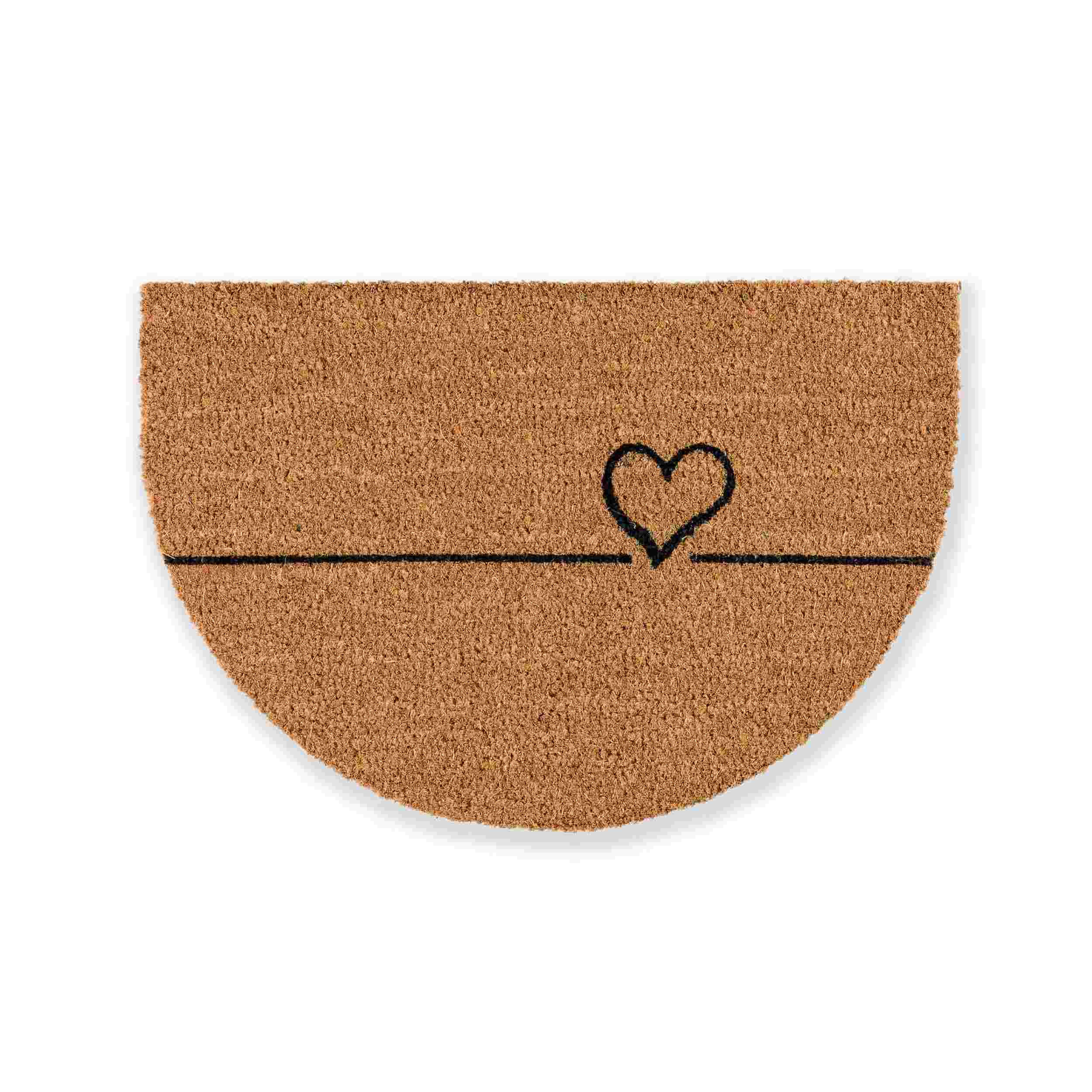 FUSSMATTE HALBRUND COCO SMART - Creme, Textil (40/60cm) - Astra