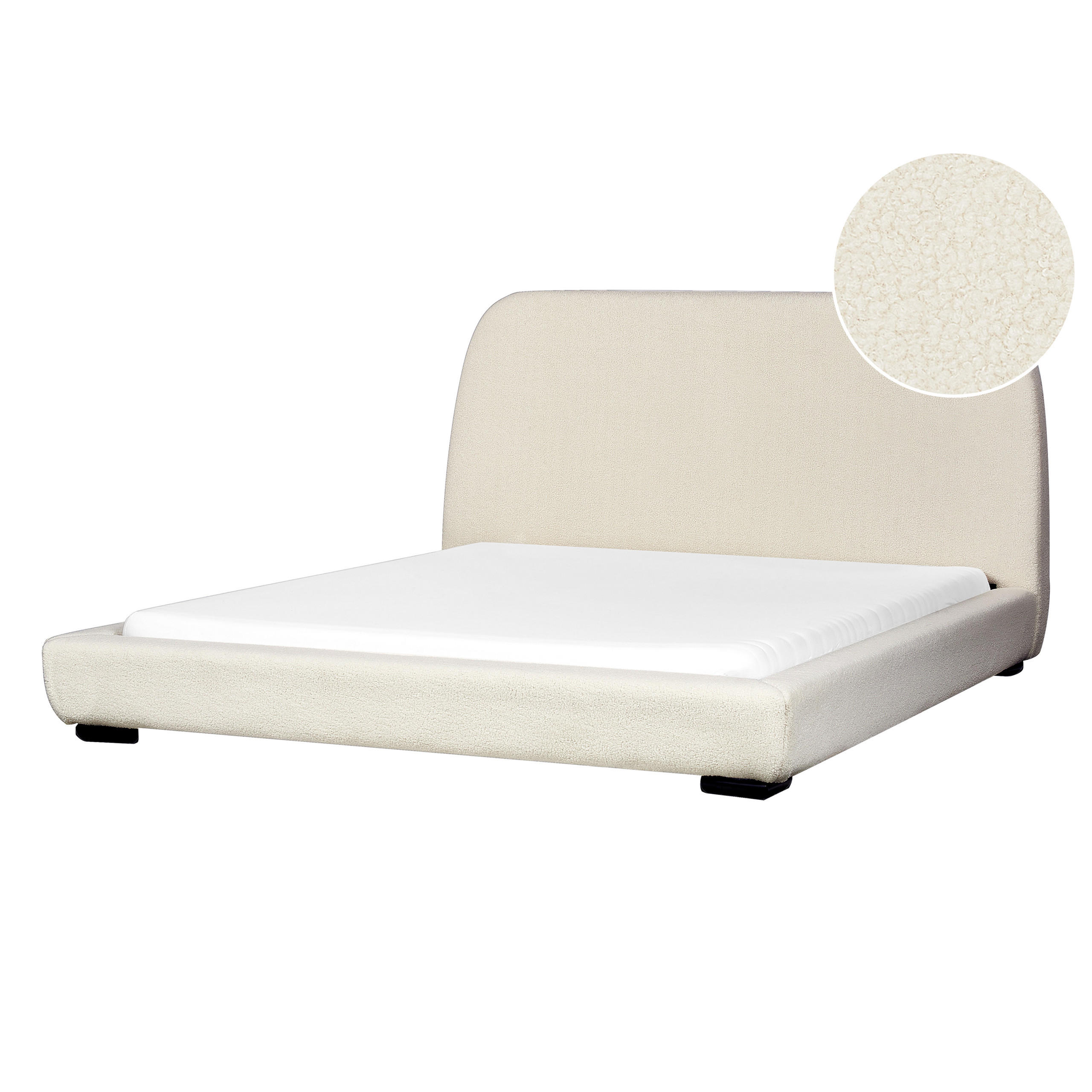 WASSERBETT 160x200 cm Beige Roisel - Creme, Textil (160/200cm) - Beliani