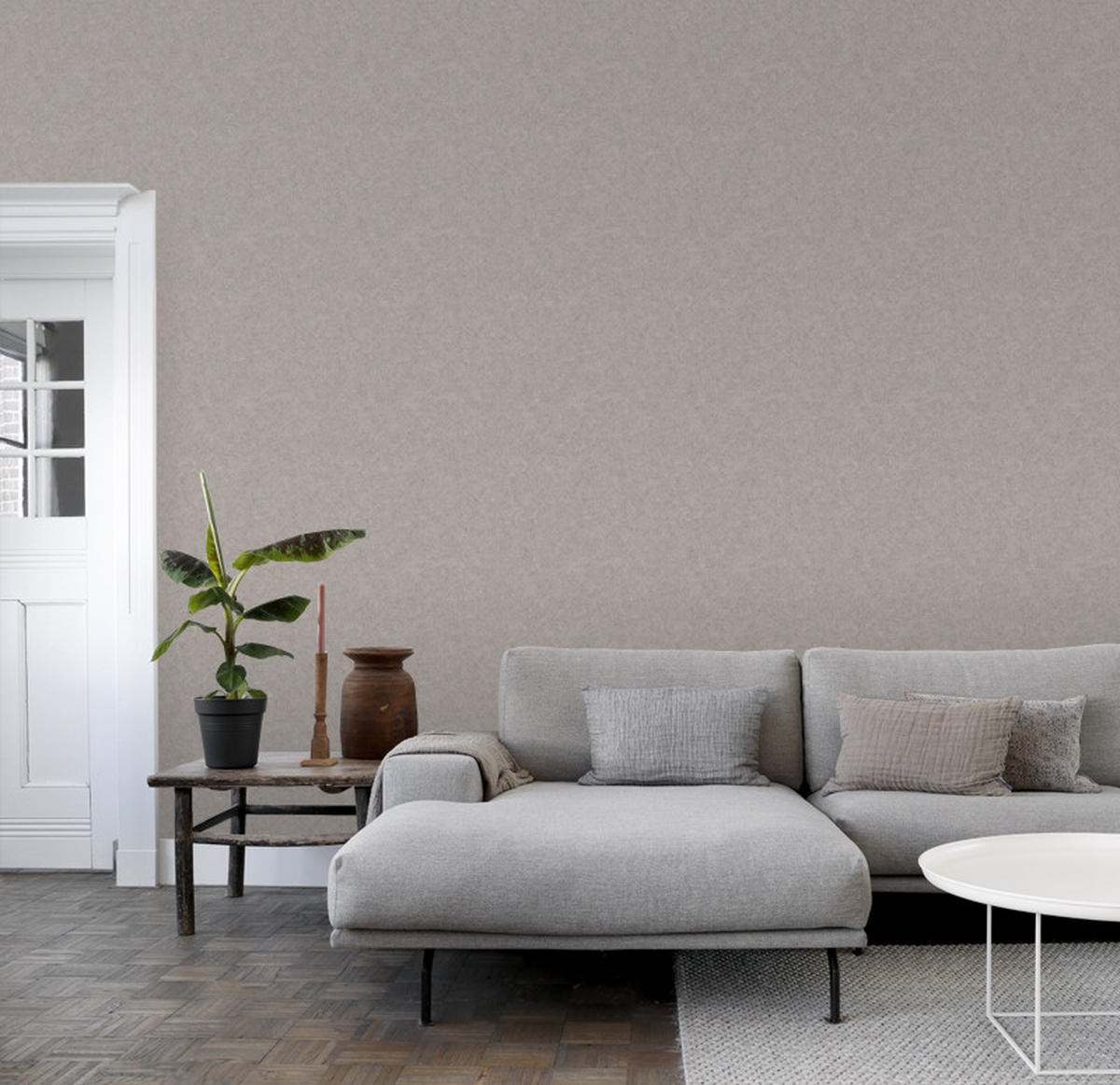 TAPETE Beton-Optik 53 cm x 10.05 m - Braun, Papier (53/1000cm) - ESTAhome