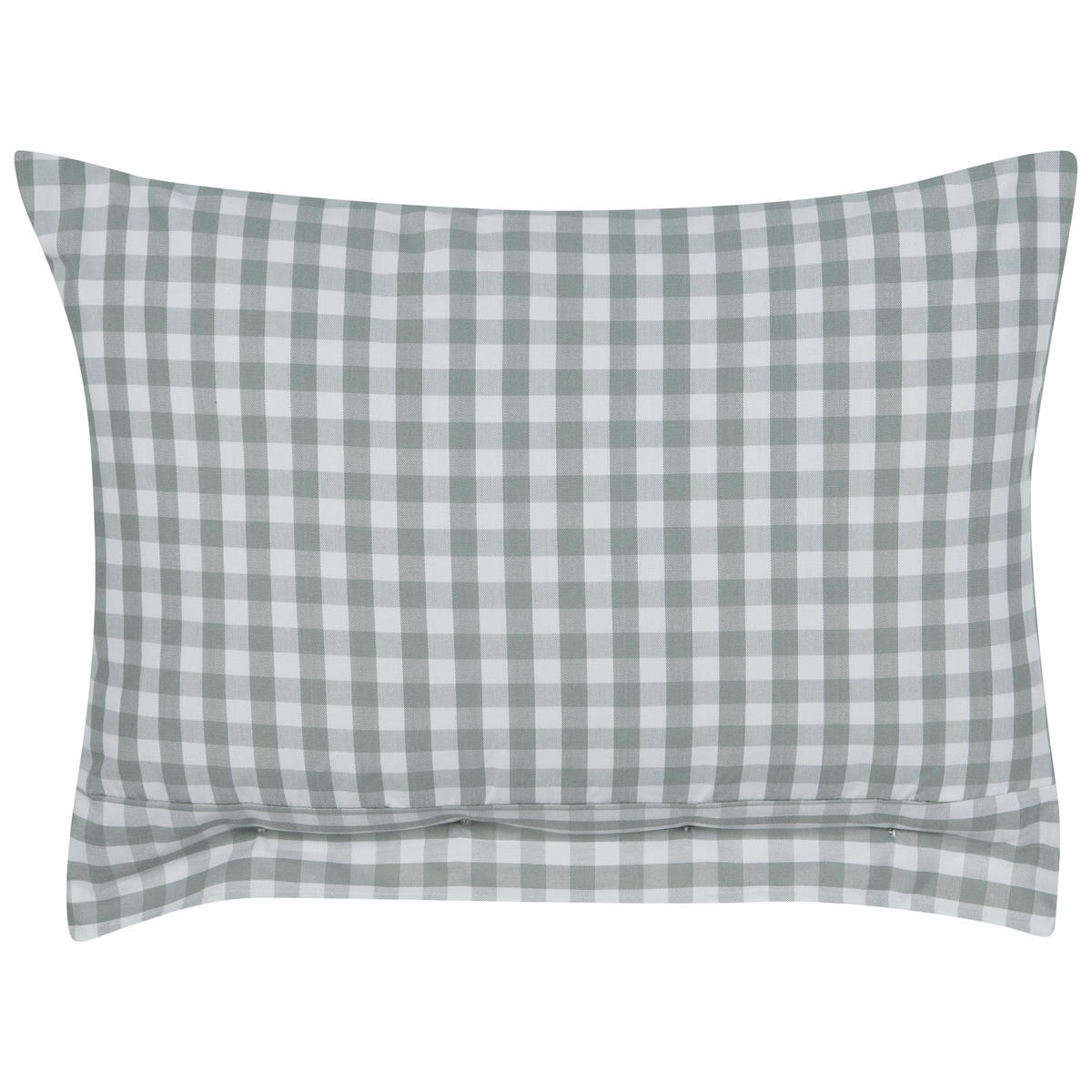 DEKOKISSEN Mintgrün 40/60 cm Talya - Weiß/Braun, Textil (60/40cm) - Beliani