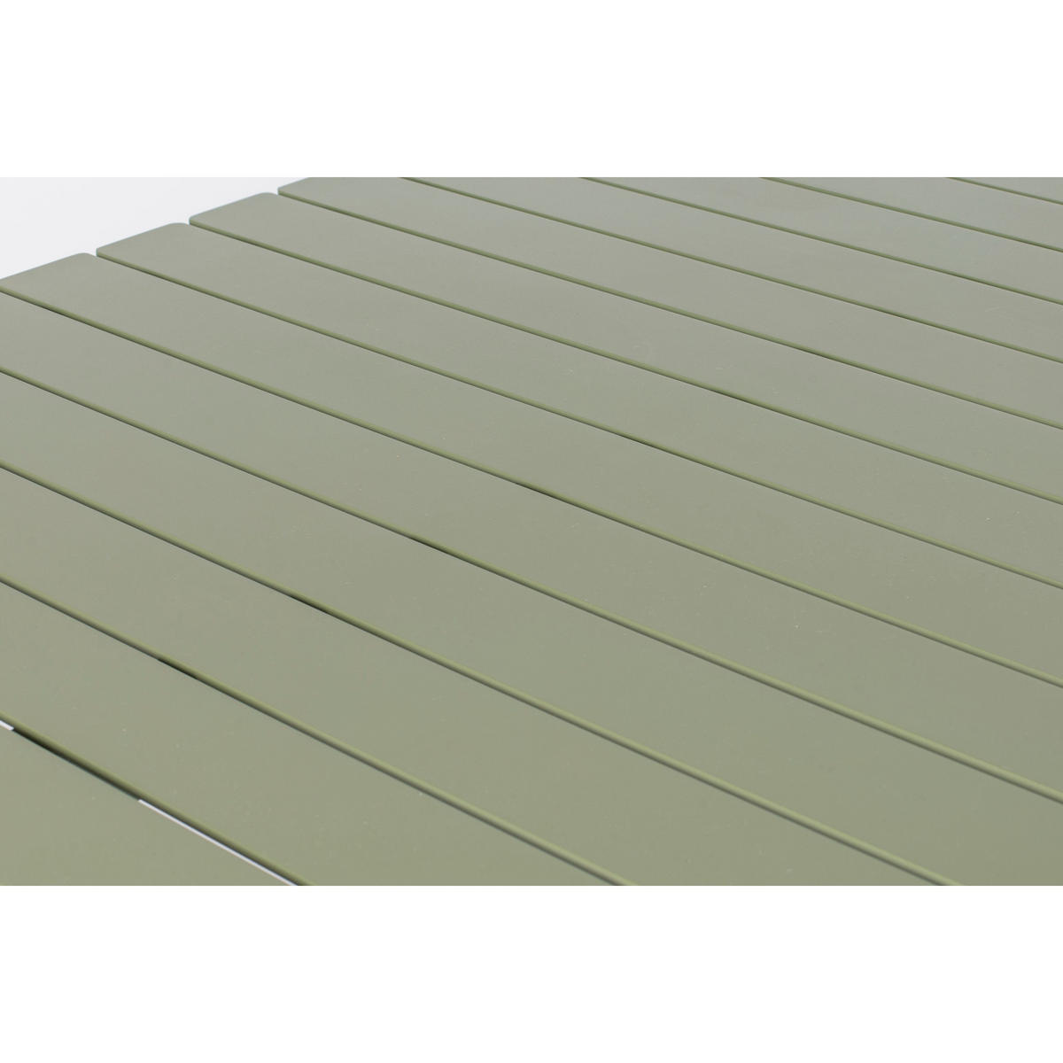 GARTENTISCH Vondel 214x97 cm Grün - Grün, Metall (214/96.7/75cm) - Zuiver