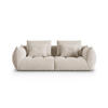SOFA modular Bloom aus Samt ecru 3 Sitzplätze - Ecru, Textil (106/95/232cm) - Micadoni
