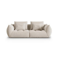 SOFA modular Bloom aus Samt ecru 3 Sitzplätze - Ecru, Textil (106/95/232cm) - Micadoni