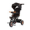 DREIRAD Marathon 2 in 1 schwarz Dreirad, Sitz umkehrbar, Gummiräder, Dach - Schwarz, Metall (92/46/99cm) - Chipolino