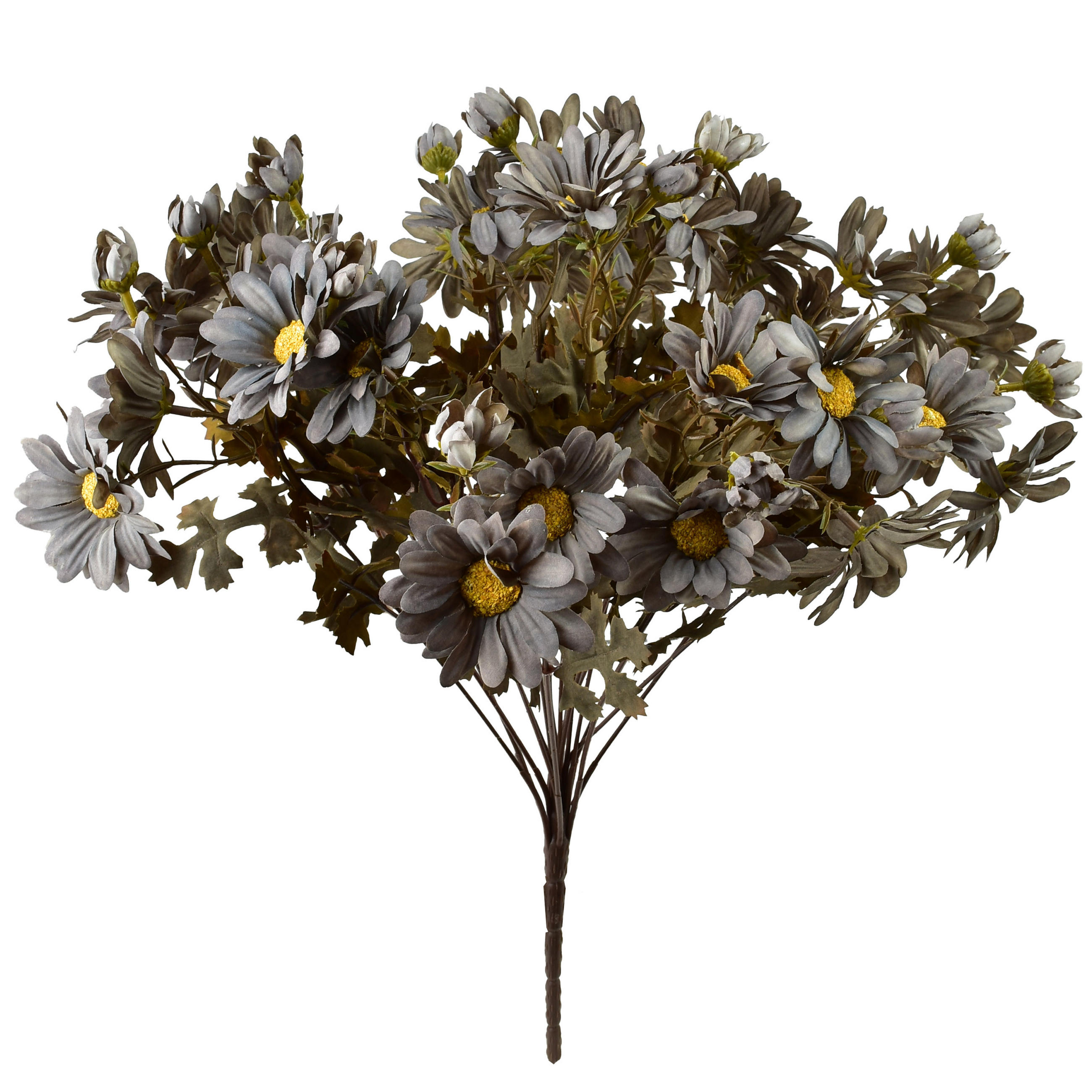 KUNSTBLUMENSTRAUSS Viridis MARGERITEN 45cm - Weiß/Grün, Kunststoff (45cm) - Mondex