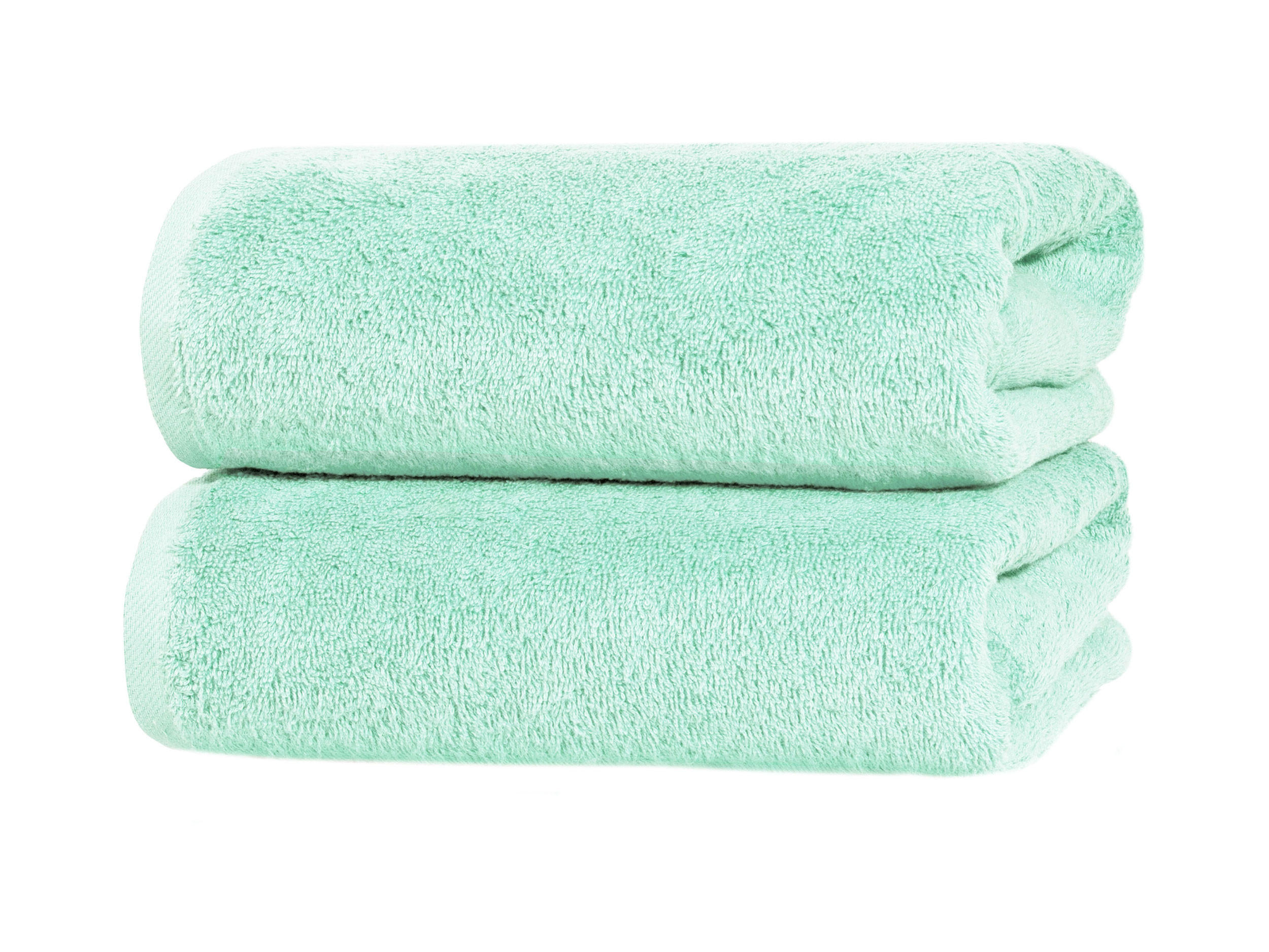 BADETUCH, 2er-Set, 100x150 cm, 100% Baumwolle, Grün - Grün, Textil (100/150cm) - Zollner