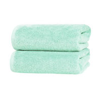 BADETUCH, 2er-Set, 100x150 cm, 100% Baumwolle, Grün - Grün, Textil (100/150cm) - Zollner