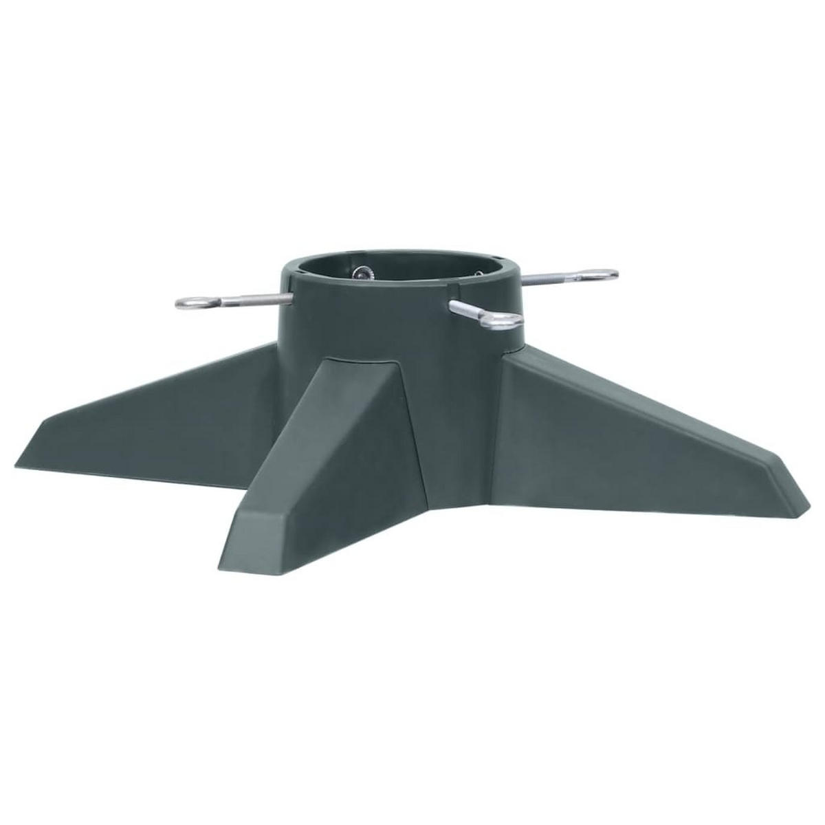 CHRISTBAUMSTÄNDER Grün 55,5x55,5x15 cm - Grün, Kunststoff (15cm) - furnicato