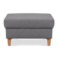 SITZHOCKER ERISO Polsterhocker aufklappbarer, Strukturstoff, dunkelgrau - Dunkelgrau/Braun, Textil (71/43/71cm) - KONSIMO®