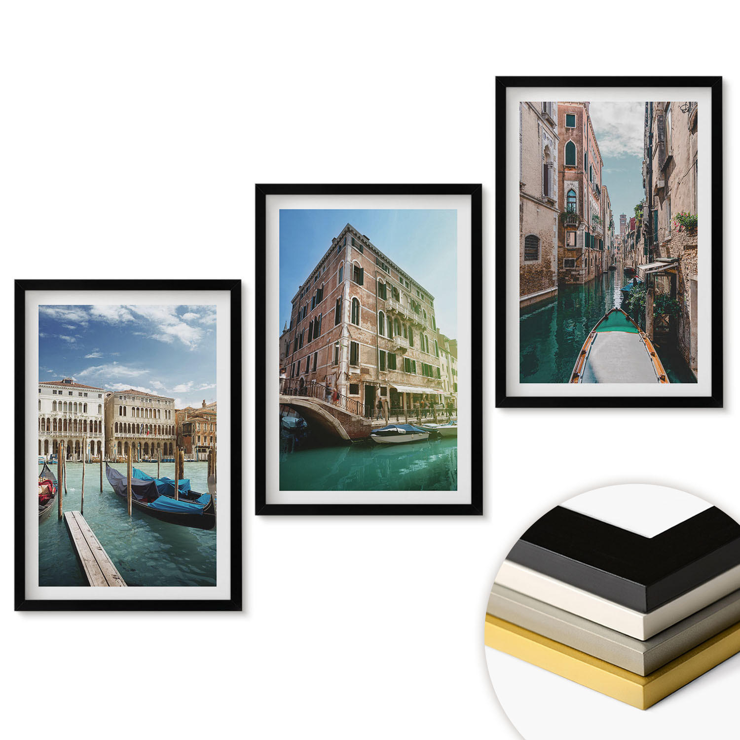 ArtPrintCave Wandbilder Schwarz 40x60 cm