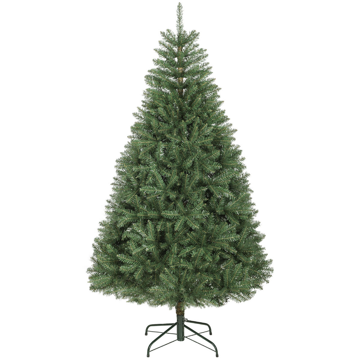 WEIHNACHTSBAUM künstlich 180 cm Christbaum mit 1687 dichten Zweigen Grün - Grün, Kunststoff (180cm) - HOMCOM