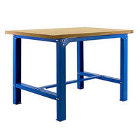 WERKBANK BUFFALO WOOD | HxBxT 87x180x75cm | Traglast 600kg | Blau - Blau, Metall (180/87/75cm) - PROREGAL