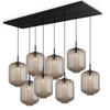 HÄNGELEUCHTE Velo 8-flammig Klar Ø 25cm - Klar/Schwarz, Glas (25/25/27cm) - s.luce