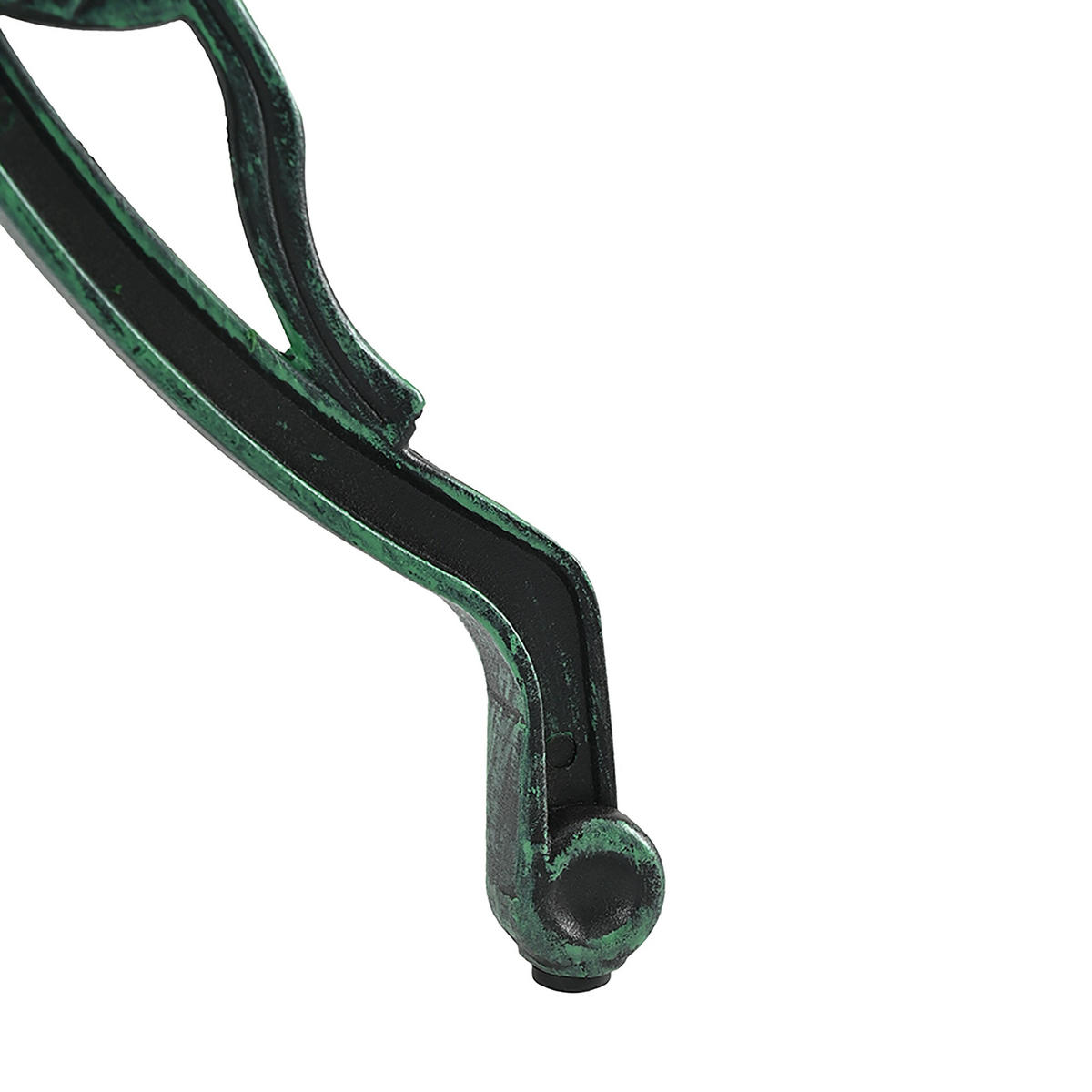 3-TLG.GARTENMÖBEL-SET - Dunkelgrün, Metall - Relaxdays