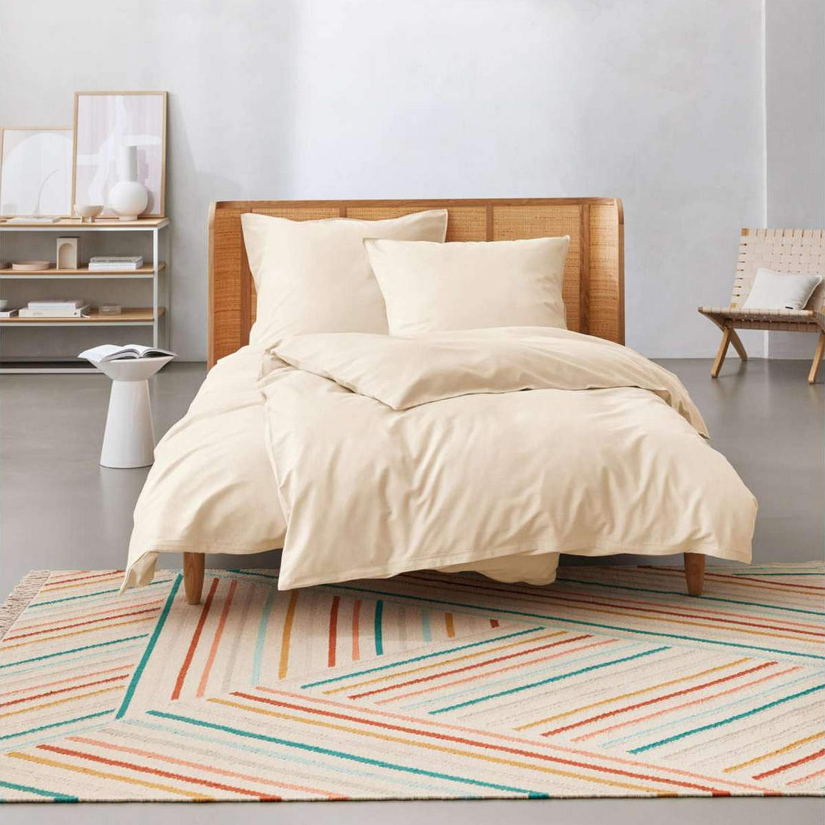 GANZJAHRESBETTWÄSCHE WASHEDCOTTON - Beige, Textil (200/200cm) - Esprit